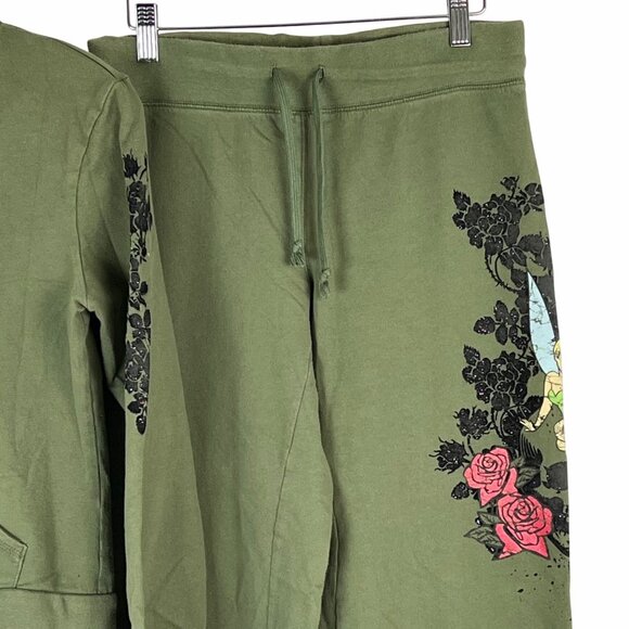 Disney Disneyland Resort Tinker Bell Green Hoodie & Pants Set Girls Size S/XS - Picture 14 of 16